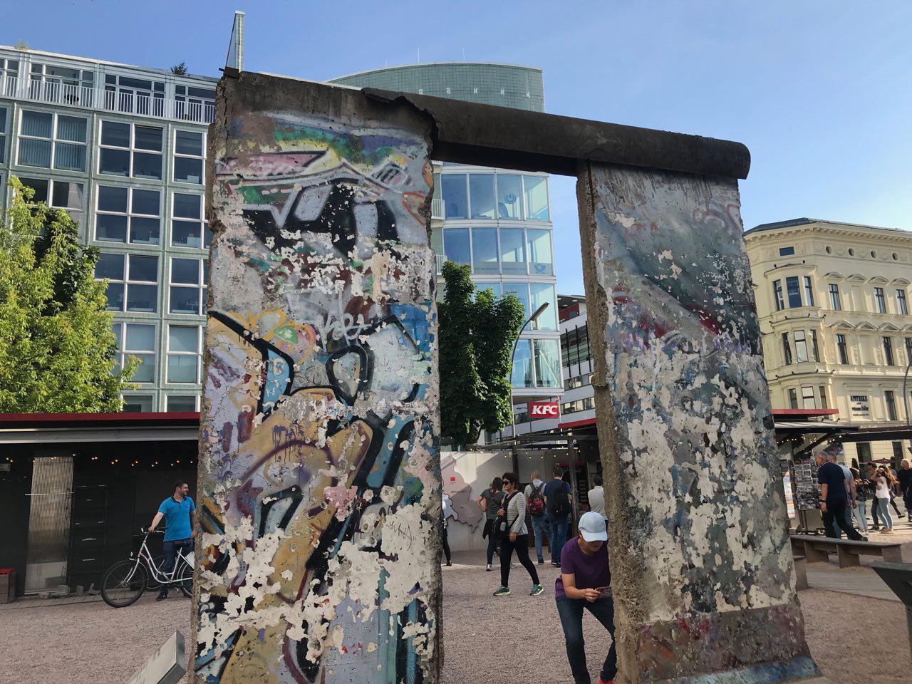 Achterzijde van de Berlijnse muur