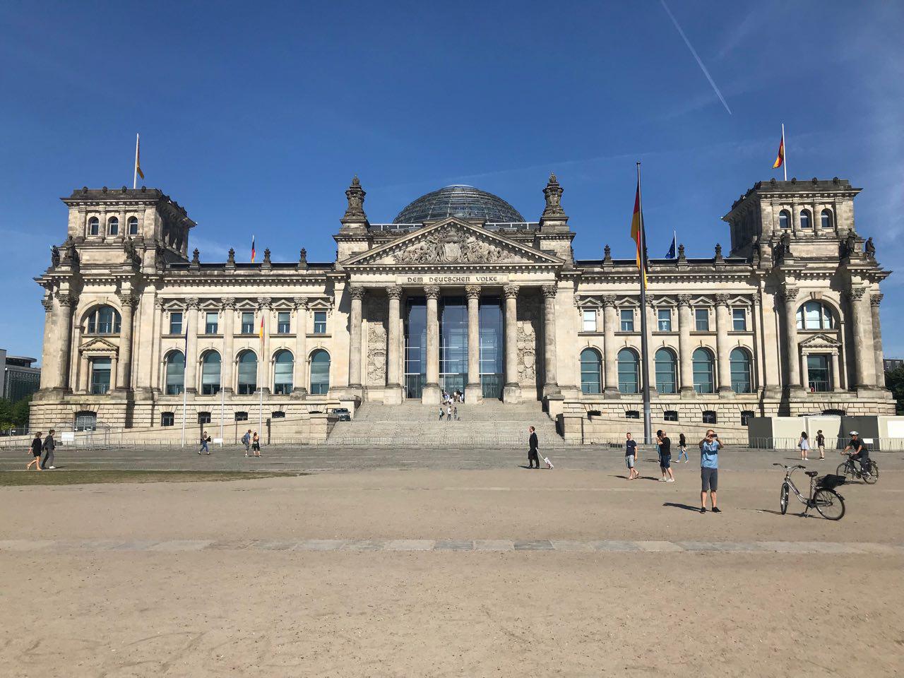 Voorkant van de Deutscher Bundestag
