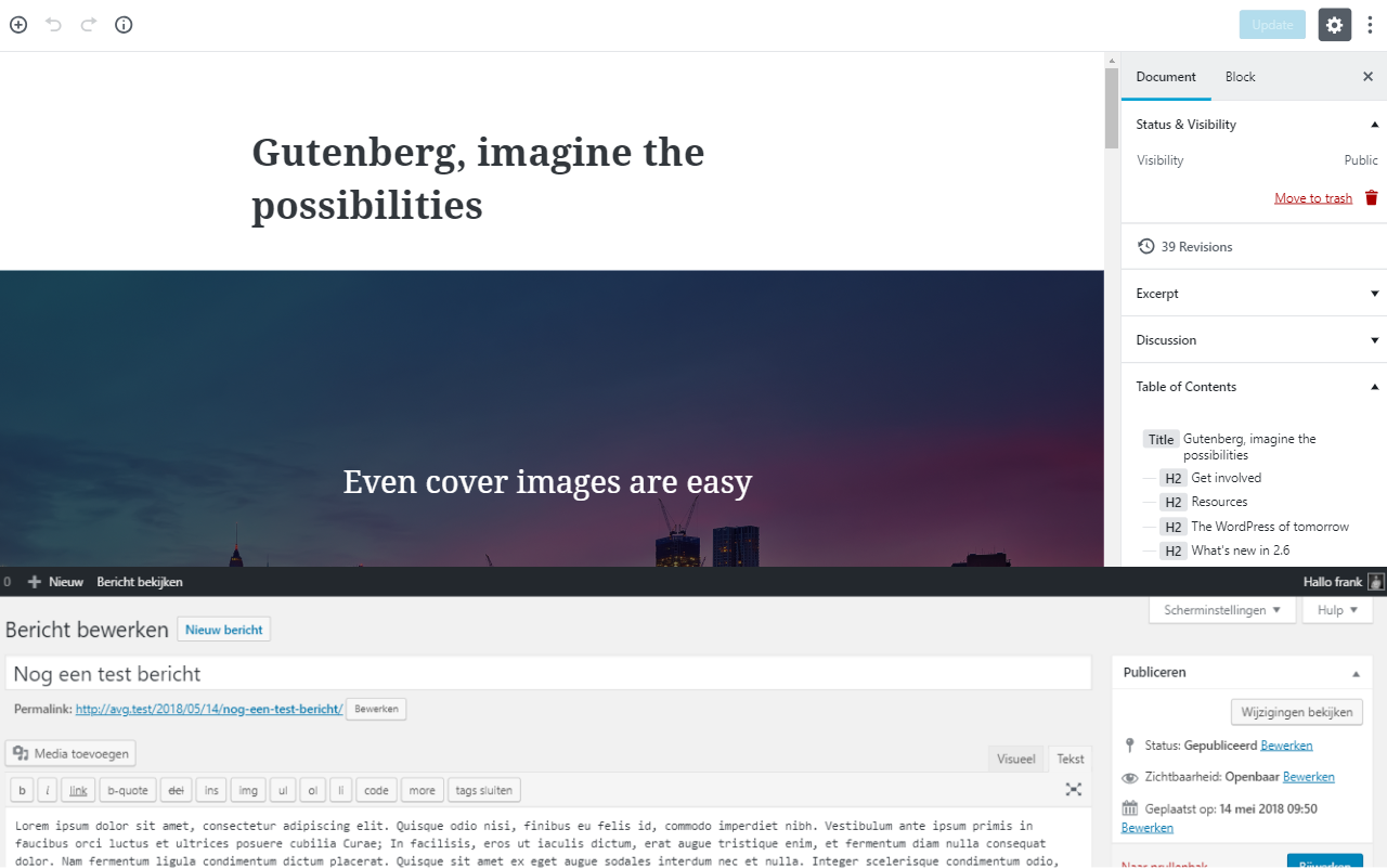 Gutenberg: Grootste verandering in jaren voor WordPress.